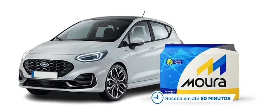 Ford Fiesta com bateria Moura