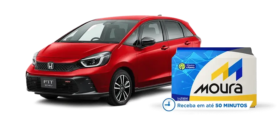 Honda Fit com bateria Moura