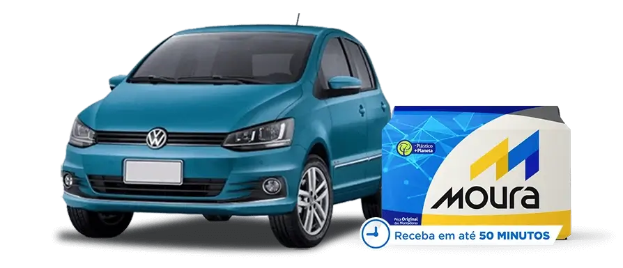 Volkswagen Fox com bateria Moura