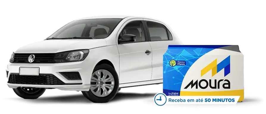 Volkswagen Gol com bateria Moura
