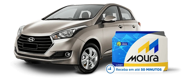 Hyundai HB20 com bateria Moura