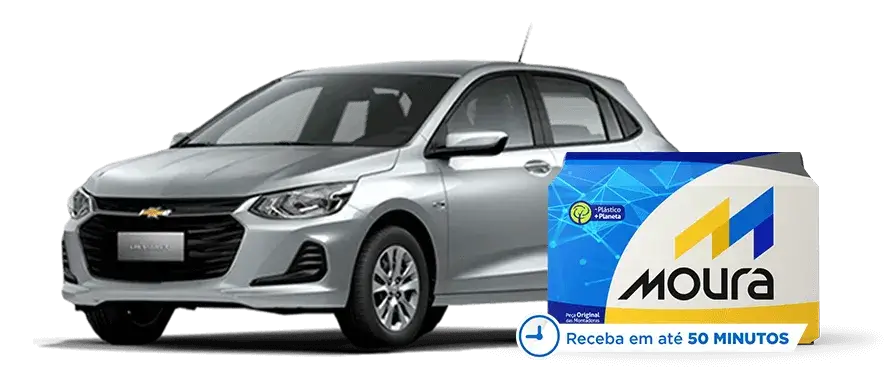 Chevrolet Onix com bateria Moura
