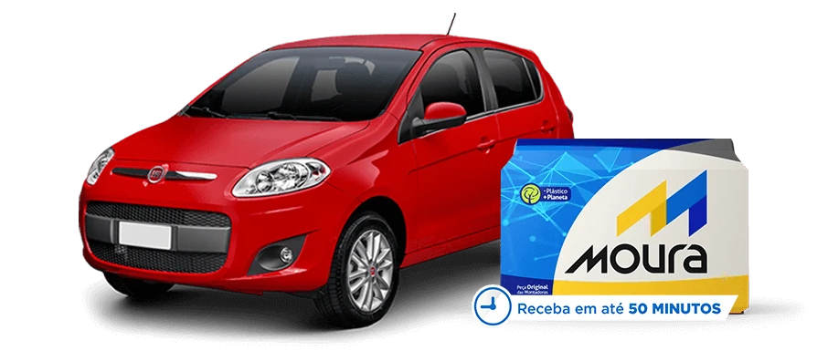 Fiat Palio com bateria Moura