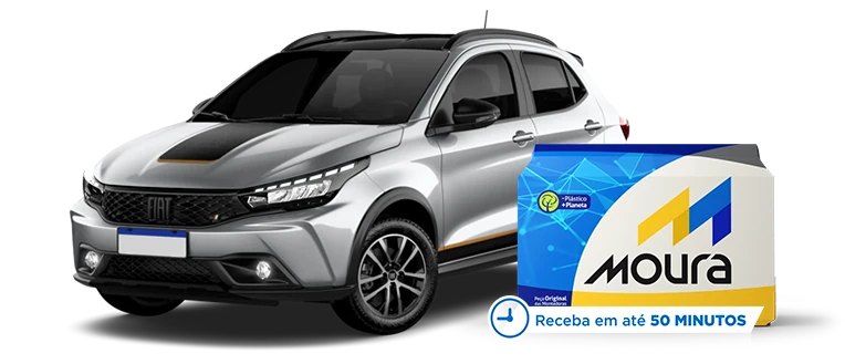 Fiat Argo com bateria Moura