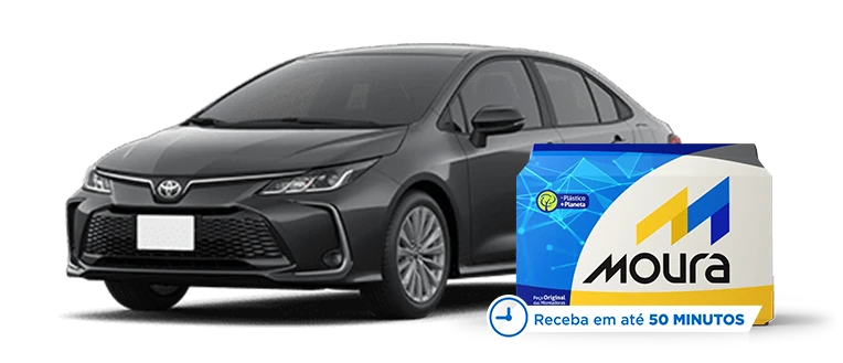 Corolla com bateria Moura