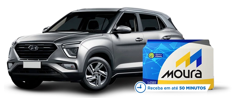 Hyundai Creta com bateria Moura