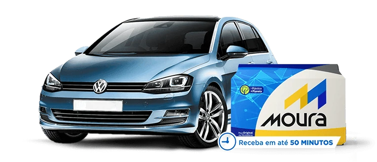 Volkswagen Golf com bateria Moura