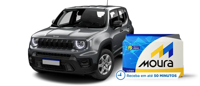 Jeep Renegade com bateria Moura