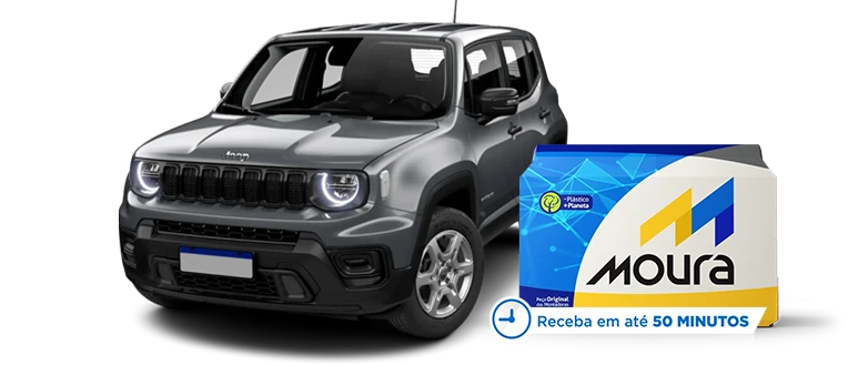 Jeep Renegade com bateria Moura