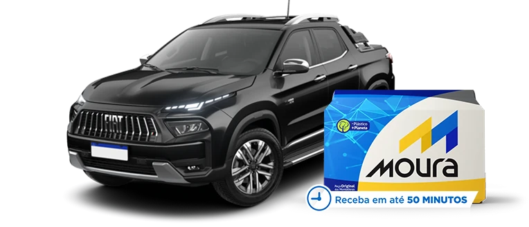 Fiat Toro com bateria Moura