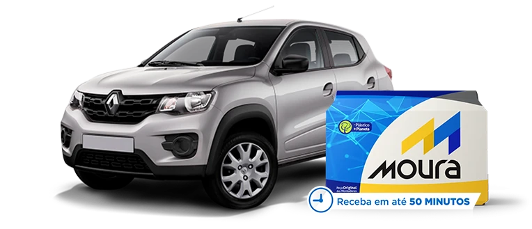 Renault Kwid com bateria Moura