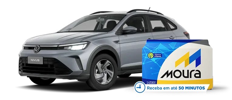 Volkswagen Nivus com bateria Moura