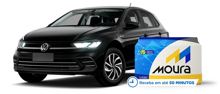 Volkswagen Polo com bateria Moura