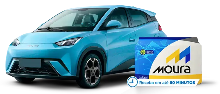 BYD Dolphin Mini com bateria Moura