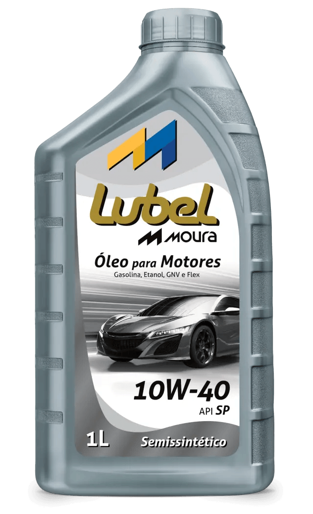 Frasco cinza de Óleo Lubel semissintético 10W-40