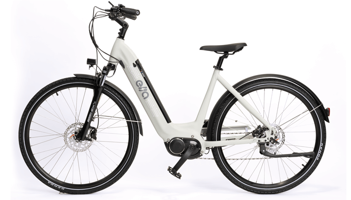 Ella Comfort bicicleta elétrica da Moura na cor branca em fundo branco