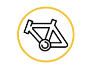 Ícone de quadro de bicicleta