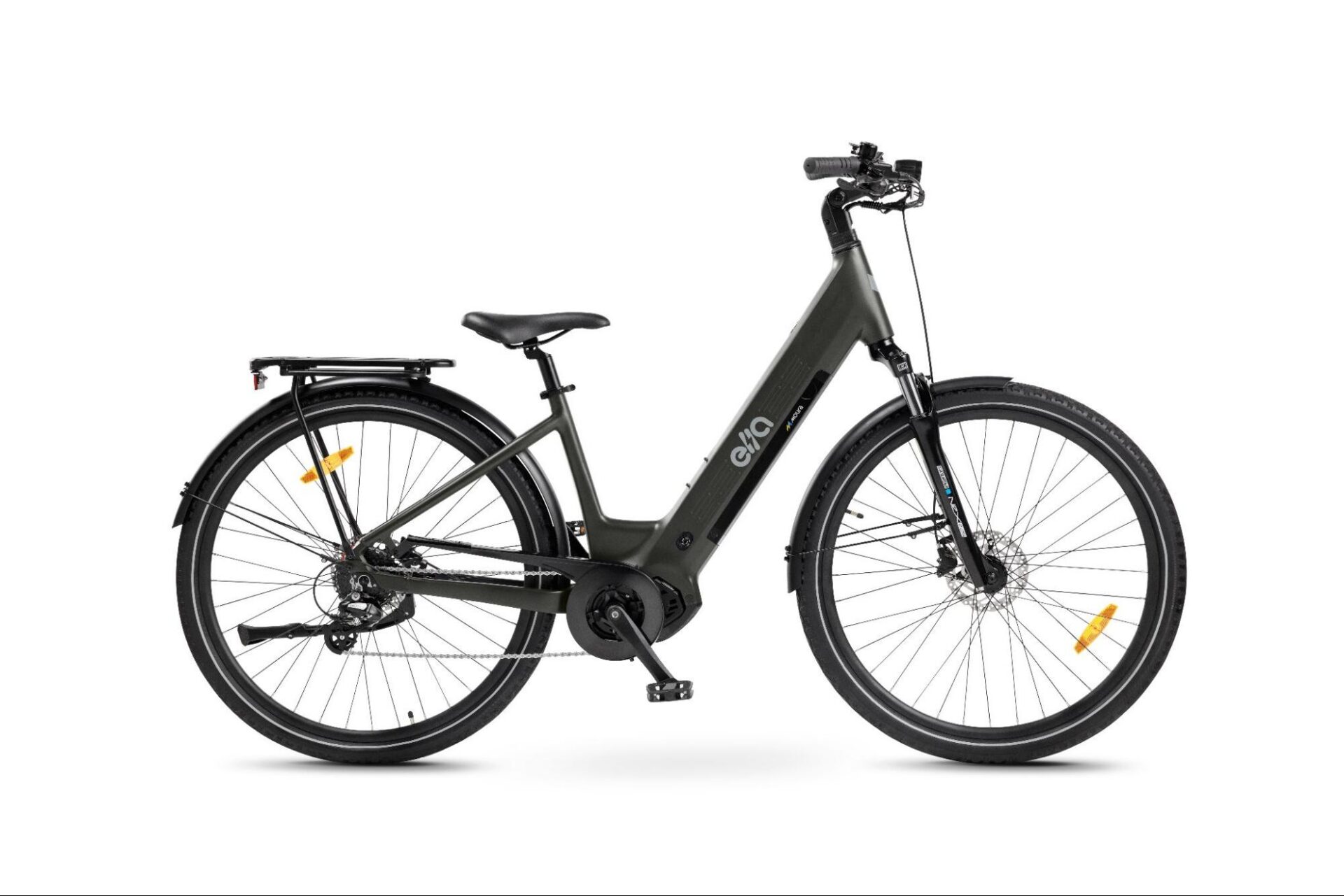 E-bike Comfort, bicicleta elétrica da Moura, em fundo branco.